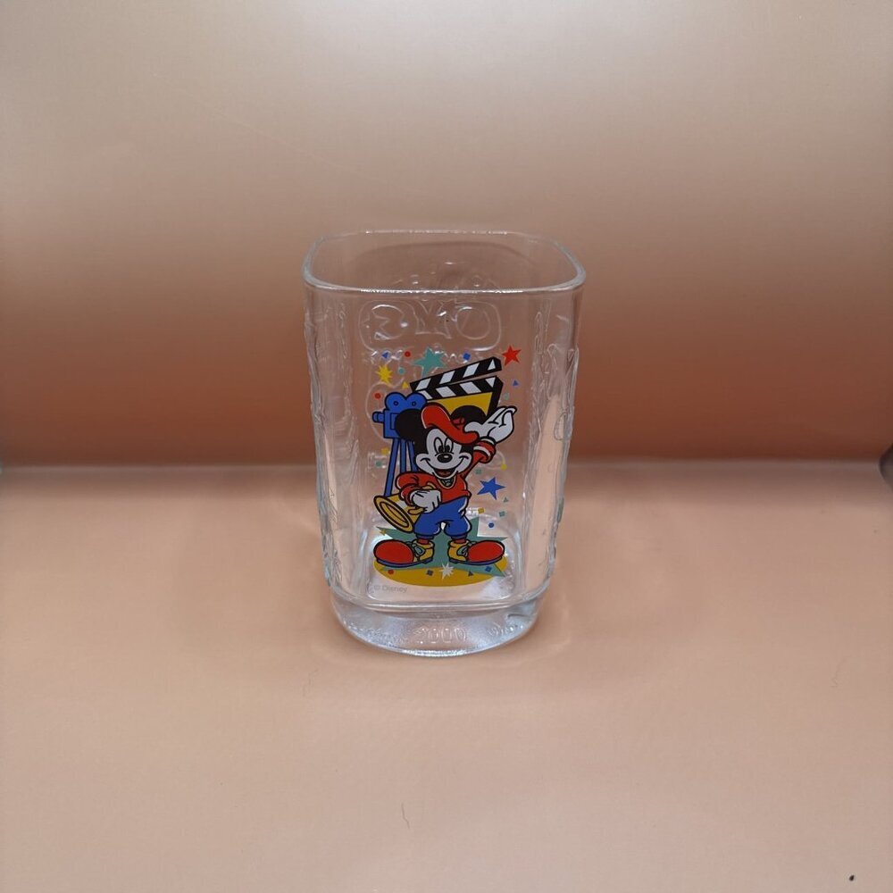 Vintage Disney Mickey Mouse Movie Set Glass Cups 2000 McDonald’s Disney Studios
